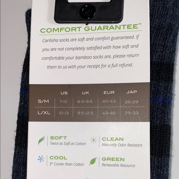 Men's Bamboo Crew Socks - Black - Picture 4 of 12